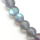 Chapelets de perles en pierre de lune synthétique G-F142-10mm-02-3