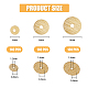 SUPERFINDINGS 420Pcs 3 Styles  Brass Spacer Beads KK-FH0007-01-2