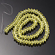 Faceted Bicone Transparent Glass Bead Strands GLAA-J082-A12-2