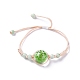 Handmade Dry Pressed Flower Link Bracelet for Girl Women BJEW-C004-01C-1
