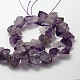 Natural Amethyst Nuggets Beads Strands G-E329-01-2
