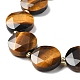 Природных тигровый глаз бисер нитей G-C116-A162-03-4