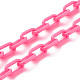 12 pièces 12 couleurs colliers de chaîne de câble acrylique opaque personnalisés NJEW-JN03432-4
