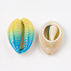 Spray Painted Natural Cowrie Shell Beads X-SHEL-S274-01C-2