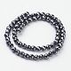 Non-Magnetic Synthetic Hematite Beads Strands HEMA-4D-2