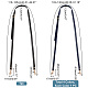 PandaHall Elite 5Pcs 5 Style Adjustable PU Imitation Leather Bag Straps FIND-PH0017-85-2