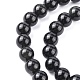 Obsidienne naturelle perles brins X-G-R173-8mm-02-2
