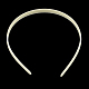 プレーンヘッドヘアヘアアクセサリープラスチックヘアバンド  歯抜け  乳白色  110~114x9~9.5mm OHAR-S186-03-2