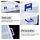 BENECREAT 2 PACK 8 Grids Plastic Double Layer Storage Box Jewellery Box with Adjustable Dividers Earring Storage Containers Clear Plastic Bead Case(23x16x5.8cm) CON-BC0001-08-3