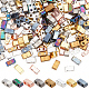 240шт 8 цвета гальванических стеклянных бусин SEED-AR0001-24-1