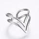 Hollow 304 Stainless Steel Cuff Finger Rings RJEW-H126-46P-17mm-2