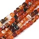 Нити бусин из натурального агата с прожилками дракона (окрашенные и нагретые) G-G177-E12-03-1