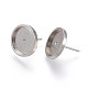 Accessoires des clous d'oreilles en 304 acier inoxydable X-STAS-L219-02A-1
