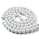 Chapelets de perles en verre peintes DGLA-S071-8mm-01-3