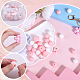 SUNNYCLUE Silicone Beads Keychain Making Kit Beads Silicone Flower Beads Silicone Pink Bead Silicone Rubber Bead Flowers Plant Silicone Bead for Jewelry Making Kits Adults DIY Keychains Supplies DIY-SC0022-47-3