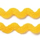 Gorgecraftウェーブベンディングフリンジトリム  プラスチック製の空のスプール付き  布ドレスDIY作りに飾る  オレンジ  トリム: 約 3/16 インチ〜 3/8 インチ (5~8.5 ミリメートル)  約27.34ヤード（25m）/ロール OCOR-GF0002-03F-4