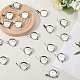 20 шт. железная оправа для броши-кабошона IFIN-GF0001-53-7