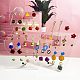 Acrylic Earring Display Stands Slant Back Jewelry Organizer Holder for Show Jewelry Earring Studs Storage Clear Showcase Jewelry Rack Stand Portable Ear Jewelry Show Earring Board EDIS-WH0016-046-7
