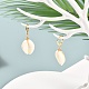 Boucles d'oreilles pendantes en perles de cauri naturel pour fille femme EJEW-JE04641-01-2