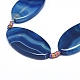 Agate à bandes naturelles / brins de perles d'agate à rayures G-L544-025B-2