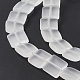 Transparent Frosted Glass Beads Strands FGLA-S001-01G-5