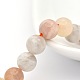 Brins de perles rondes multi-pierres de lune naturelles X-G-P088-43-6mm-1