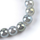 Chapelets de perles en verre électroplaqué EGLA-Q062-4mm-E12-4