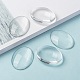 Transparent oval Glas Cabochons GGLA-R022-40x30-8