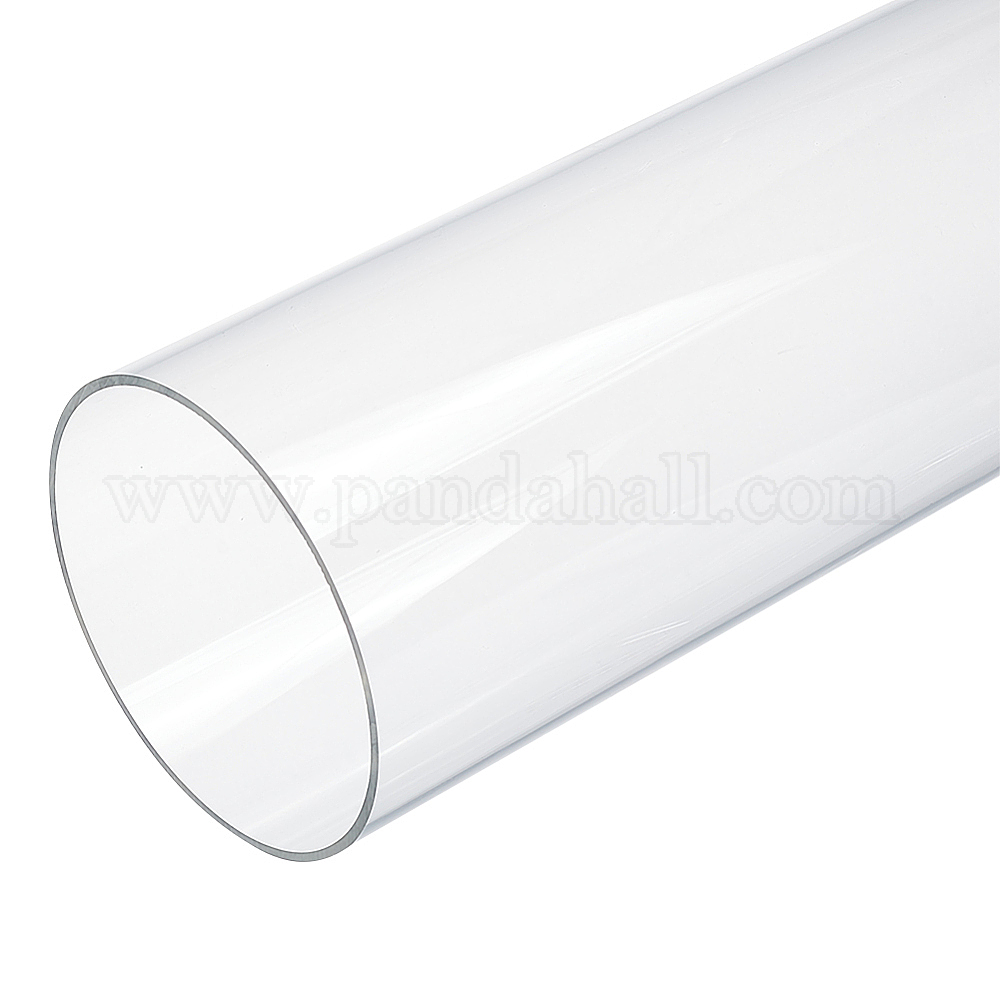 Wholesale OLYCRAFT 12x3.5 Inch Acrylic Round Tube Clear Rigid Acrylic Pipe Clear Round Tube