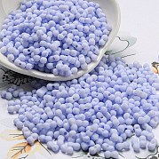 Непрозрачный матовый стеклянный бисер цвета макарон SEED-K009-12B-12