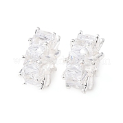 Латунные микро проложить Цирконий Европейский бисером KK-C157-09C-S