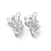 Кулоны со стразами и кристаллами из латуни KK-E793-08P