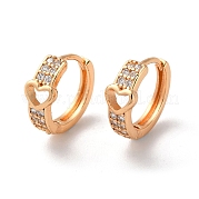 Серьги-кольца из латуни со стразами EJEW-K256-54KCG