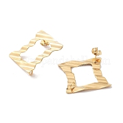 304 Stainless Steel Stud Earring Findings STAS-P357-02G