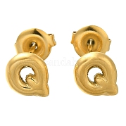 Серьги-гвоздики из нержавеющей стали 304 EJEW-I316-01G-Q
