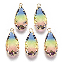 K9 стеклянные имитационные турмалин подвески&nbsp;GLAA-Q069-03F