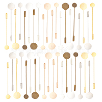 40 набор из 10-х латунных оснований для значков на лацкане KK-FG0001-12