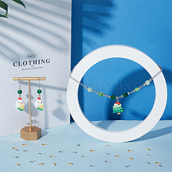 600 шт. 2 вида цветов железный винт с ушком IFIN-SP0001-06