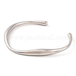 Некорневой браслет-манжета из нержавеющей стали 304 для женщин BJEW-G711-02P