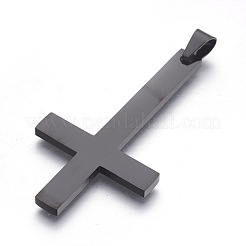 Большие подвески в виде креста Святого Петра из нержавеющей стали 304.&nbsp;STAS-L218-04B