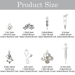 40шт 8 стиля подвески из сплава в тибетском стиле&nbsp;TIBEP-YW0001-86