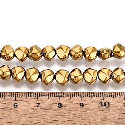 Стеклянные бусины с гальваническим покрытием &nbsp;EGLA-N017-05A-B02