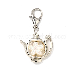 Подвесные украшения для чайника из непрозрачного акрила и сплава в тибетском стиле&nbsp;HJEW-JM03567