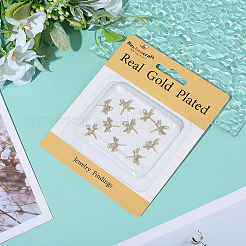 10 шт. Латунные подвески с микропаве&nbsp;KK-BBC0021-84