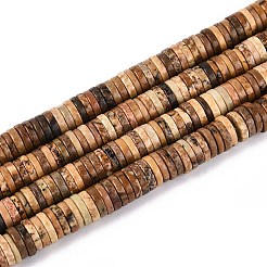 Естественного изображения яшмы бисер нитей G-T142-6mm-09