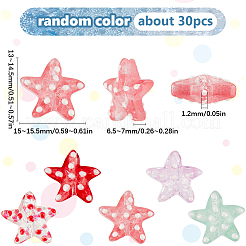 1 нить бусины лэмпворк ручной работы&nbsp;LAMP-SC0001-51