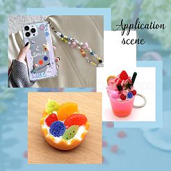 240шт 2 цвета ПВХ малиновый DJEW-OC0001-20