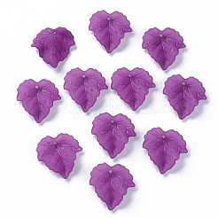 Осенняя тема прозрачные матовые акриловые подвески X-PAF002Y-26