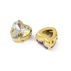 Латунные стеклянные стразы пришивные стразы&nbsp;RGLA-U001-11G-02