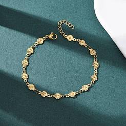 Браслеты-цепочки из нержавеющей стали 304&nbsp;BJEW-P376-04G